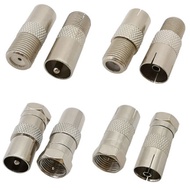 Different Types of F-Type Twist Male Female F Connector to TV RF Adapter
