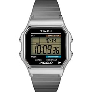 Timex Men's Classic Digital Watch Silver-Tone