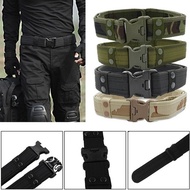 Outdoor Camouflage Tactical Belt Military Oxford Cloth Belt Mountaineering Belt Wide Plastic Buckle Military Waist Belt WorkBelt