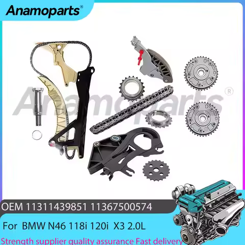 Engine Timing Chain VVT Kit For 01-15 BMW N46 N42 E82 E93 E90 E81 E87 118i 120i 318i 320i 520i X3 11