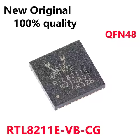 (2-10piece) New Original RTL8211E-VB-CG RTL8211E QFN48 Ethernet controller chip In Stock