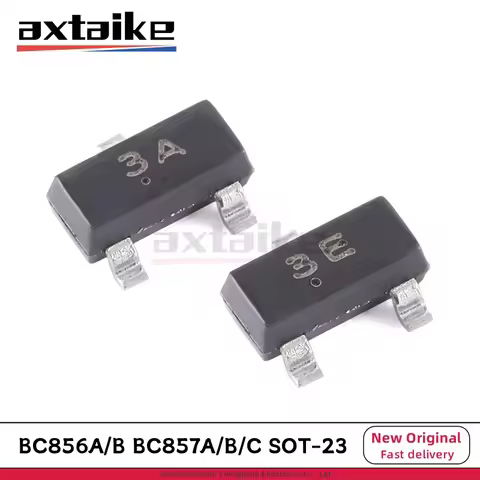 100PCS BC856 BC857 SOT-23 BC856A 3A BC856B 3B BC857A 3E BC857B 3F BC857C 3G SMD PNP 45V 65V 100mA 0.