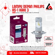 PHILIPS HS1 H4 12V 3-LEG WHITE LED MOTORCYCLE HEADLIGHT BULB