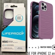 Lifeproof iphone 12/12pro 紫色防撞電話殼 purple dropproof case
