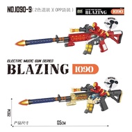 Electric music toy assault rifle, electric flashing gun, light toy for children’s pretend play