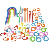 53Pcs Plastic Crochet Hooks Counter Knitting Tools Set Crochet Hook