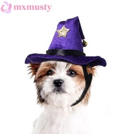 MXMUSTY Pet Pirate Hat, Adjustable Breathable Cat Wizard Hat, Funny Soft Pet Witch Hat Cat Spider Ha