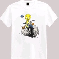 T-SHIRT MINGGIR MOTOR TW*E*TY THE DUCK WANT TO TIRE /BIRTHDAY/CUSTOM NAME