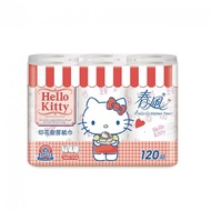 【春風】 春風 印花 廚房紙巾 Kitty 120組6捲8串共48入/箱購 安心接觸生熟食 宅購省 箱購宅配免運