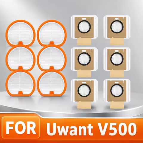 Compatible For UWANT V500 Vacuum Dust Bag HEPA Filter Replacement Parts 유원트 V500 필터 먼지봉투 소모품