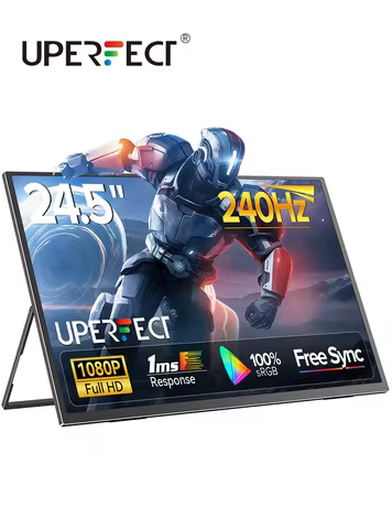 UPERFECT UMax 24.5" Gaming Monitor 240hz Portable Extend Screen FHD 100%sRGB HDMI USB C Display For