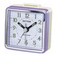 Rhythm Purple Square CRE210NR12 Analog Snooze Light Alarm Table Clock