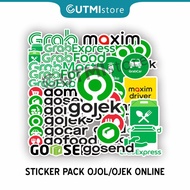 Sticker Pack Vinyl Ojek Online - Grab Gojek Maxim