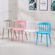 Simple Chair Stool Large Coffee Milk Tea Shop Home Use Backrest Chair Plastic Chair Nordic Creative 