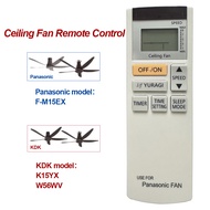 ALANK Panasonic/KDK Ceiling Fan Remote Control Compatible Model Panasonic F-M15EX F-60XDN F-60TDN KD