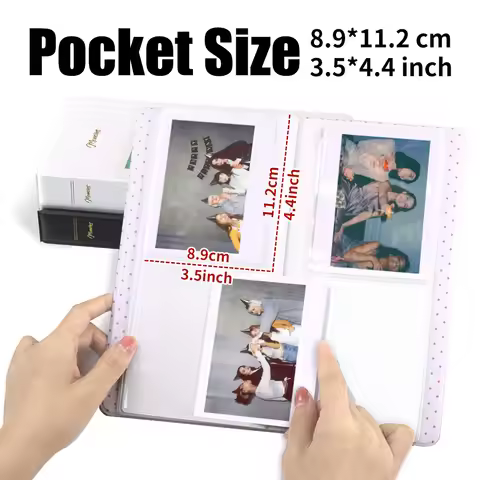 5 Inch Storage Souvenir Book 64 Pockets for Film 600 Fujifilm Instax Wide 210 400 W300 Link Wide Pri