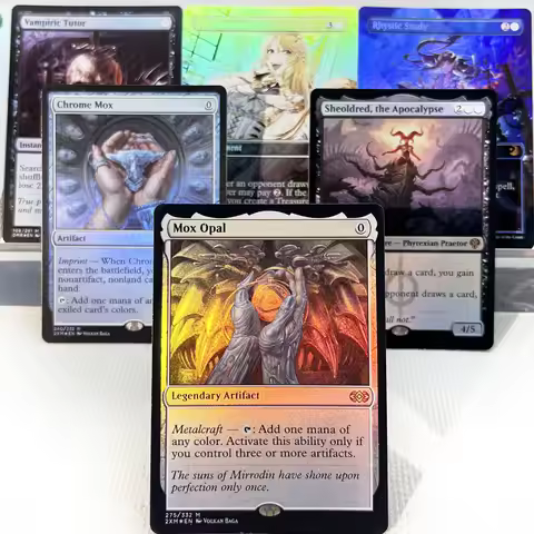 DMU 2XM MH2 BIG WOT LCI FOIL9/001 Tcg Proxy Cards Urza's Saga Rhystic Study Sheoldred, The Apocalyps