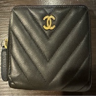 Chanel 經典雙C拉鍊卡包