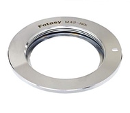 Fotasy M42 Lens to F Mount DSLR Adapter, 42mm Screw Mount Lens to Nikkor Adapter, Compatible with Ni