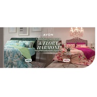 AVON HOME - Set Cadar Avon Queen & King Bedsheet (Queen - Vanda/Masamba Blue) (King - Cattleya/Seren