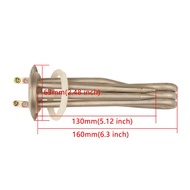 63mm cap high-quality boiler electric heat tube 8mm,3KW 220V heating element with 2 probes,stainless