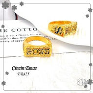 SW Fortune Korean Gold Ring Dollar for men with Abacus Plain 1 PC Emas Korea Cincin Mas Sankrit deng