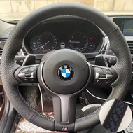 Khâu Tay Phân Da Bọc Vô Lăng Cho Xe BMW M Thể Thao Thoáng Khí Chịu Mài Mòn Chống Trơn Trượt Phù Hợp