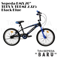 tb - sepeda bmx trex x-treme 2.125 uk 20 inch - black blue