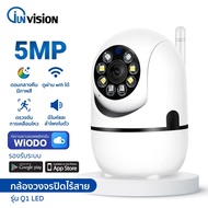 Junanvision Q1 LED WiFi Baby Monitor 5MP กล้องวงจรปิดในร่มกล้องรักษาความปลอดภัย AI การติดตามการเฝ้าร