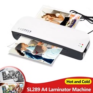 SL289 Desktop Laminator Machine A4 Size Hot and Cold Lamination 2 Roller System 9 inches Max Width f