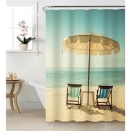 (Miscellaneous) Bathroom Curtain Shower Curtain / Bathroom Window Curtain 180x180cm