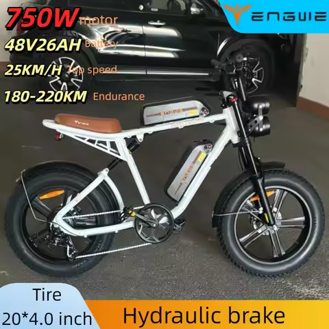 Electric bike ENGWE M20 750m motor 48V26AH battery E-bike 180-220km long endurance 20*4.0 fat tire o