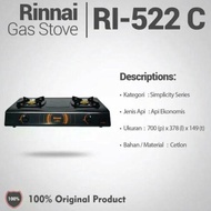 Ri-522 C Kompor Gas Rinnai Ceflon 2 Tungku / Kompor Gas Rinnai Ri 522