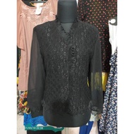 HITAM Preloved Black blouse