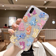 🌈 พร้อมส่ง ❤️ เคสซิลิโคนสำหรับโทรศัพท์รุ่น  Care Bears x Skinnydip Rainbow Shock Case  (14 Pro/13 Pro Max/13 Pro/13/11)