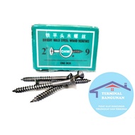 CHW 2X9 GYPSUM BLACK PLUS WOOD SCREW