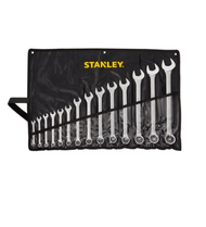 Global House STANLEY ชุดประแจแหวนข้าง ปากตาย 14 ชิ้น รุ่น STMT80946-8 +ซองผ้าสีดำ รับประกันของเเท้