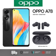 OPPO A78 5G [128GB MEMORY | 8+8GB Extended RAM ] A78 4G [8GB+256GB] 33W SuperVOOC Fast Charge | NFC | OPPO Malaysia Warranty 1 Year