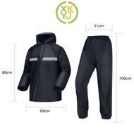 XYKJ Electric Motorcycle Raincoat Rain Coat Thick Windproof Adult Raincoat Set