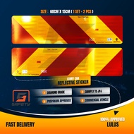 Sticker Lori Sticker Puspakom Lorry Sticker Speed Limit 1 Pair Diamond Grade Reflective Sticker Lori