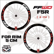 FFWD F5R Rims Decal Sticker 4cm wide
