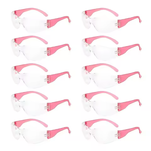 10Pcs Kids Protective Safety Glasses Eyewear Impact Resistant Safety Goggles