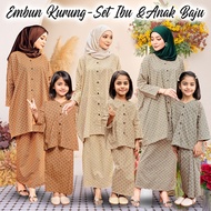 Embun Kurung Baju Raya 2025  baju kurung budak perempuan kurung sedondon ibu anak  Baju Kurung Set I