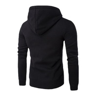 New style♙◙Kualiti Terbaik Hoodies Unisex sweater adidas Lengan Panjang Zip Pejal Sweatshirts Kasual jaket lelaki Hoodie