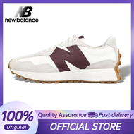 100% Original New Balance NB 327 WS327KA White Red for Men and Women Retro Casual Running Shoes【Fast Shipping】