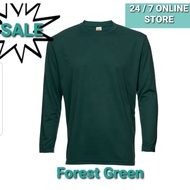 [SALE] Jersi FOREST GREEN Long Sleeve Baju Jersey T-shirt Lengan Panjang Quick DryFit Men/Women