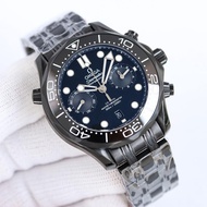 【熱賣】歐米茄 OMEGA 全新海‮系馬‬列300m計時‮士男‬腕錶 市面‮高最‬版本的計時男機械手錶機械錶 實物拍攝