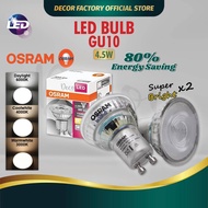 OSRAM GU10 LED BULB 4.5W 827 840 865 GU10 240V LED BULB Daylight / Cool White / Warm White Bulb Refl