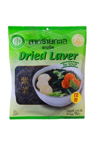 สาหร่ายทะเลแกงจืด ตราเขียวธรรมชาติ Dried Laver 40 g