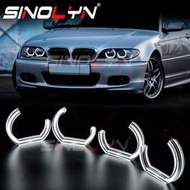 For 寶馬BMW 3系 E46 04-06微笑燈 325ci 330ci大燈LED光圈天使眼亞克力DTM SMD日行燈